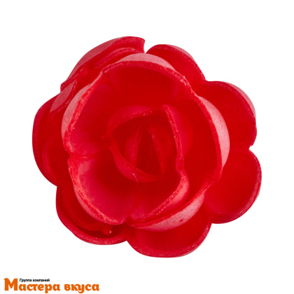 Вафельные РОЗЫ малые сложные, d~4 см (упак 70 шт красные) 