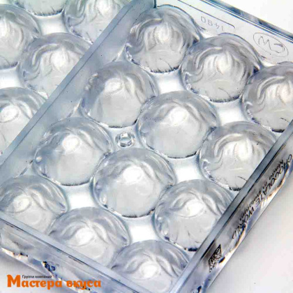 Форма поликарбонатная для шоколада ВОЛНЫ, (36 ячеек) 13.5*27.5 см, Сhocolate World (Бельгия)