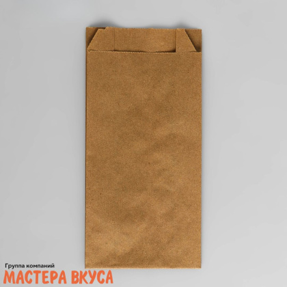 Пакет бумажный 200*100*50 мм, без окна, V-образное дно, (крафт)  