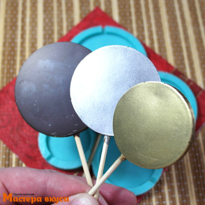 Форма для леденцов силиконовая КРУЖКИ, (6 ячеек), d~3,5-7 см