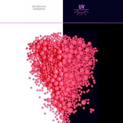 Посыпка Шарики зерновые Неоновый микс РОЗОВЫЙ (d 2-7 мм), 50 гр