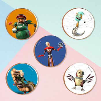 Фотопечать Робики, для печенья, №32