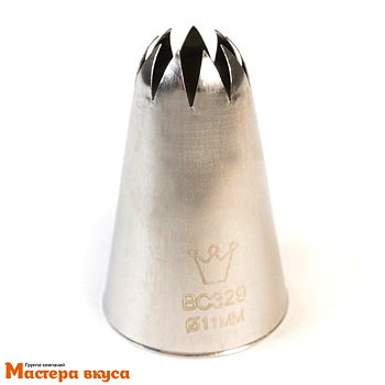 Насадка стальная ЗВЕЗДА закрытая, 11мм  (BC329)