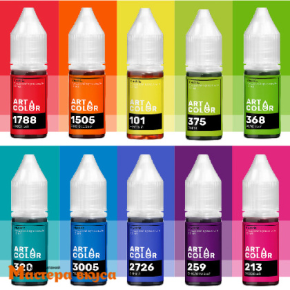 Набор гелевых красителей Art Color Electric, 10 мл (10 цветов) 