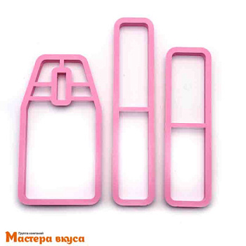 Набор вырубок пластик 3D ЯЩИК ДЛЯ ИНСТРУМЕНТОВ, изделие~14*7*3,5 см