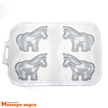 Форма для шоколада пластиковая ШОКО-ЕДИНОРОГ 70*60*9,5 мм