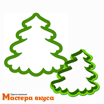 Вырубка пластик  ЕЛОЧКА, 10 см