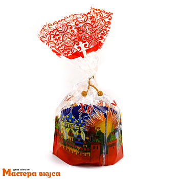 Пакет для кулича 200*370+50дно (90*90) "Церковь" 