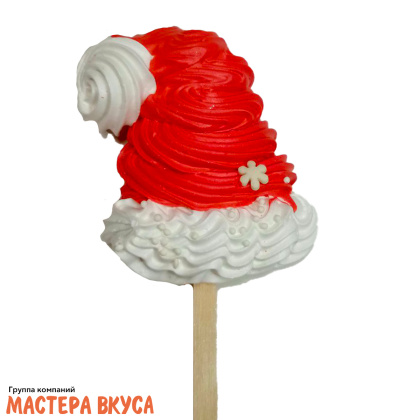 Меренга на палочке  "Шапочка", h~9 см 