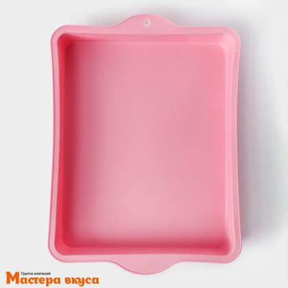 Форма силиконовая ПИРОГ-ПРОТИВЕНЬ (прямоугольная с ручками), 30*22см h~4см