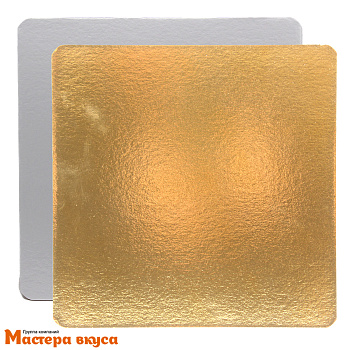 Подложка 3,2 мм, 240*240 мм золото/белый жемчуг