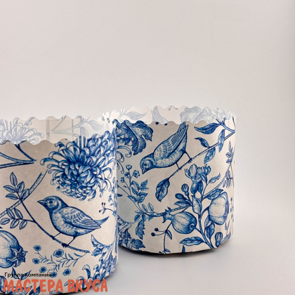 Форма бумажная для кулича (200г) d90*h90 мм ФАРФОР