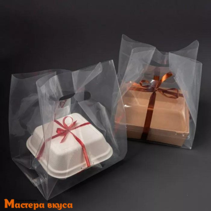 Пакет для бенто-торта 190*320 мм, прозрачный 