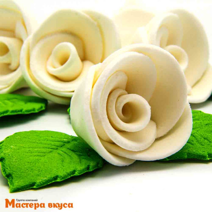 Сахарные цветы РОЗА БЕЛАЯ, d~4,5см