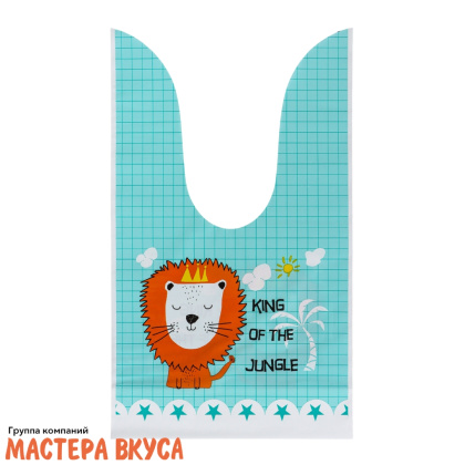 Пакет для сладостей  с завязками-ушками 12*22 см, "Победитель по жизни"