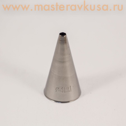 Насадка стальная РОВНАЯ ТРУБОЧКА,  d-4 мм,  (BT204)