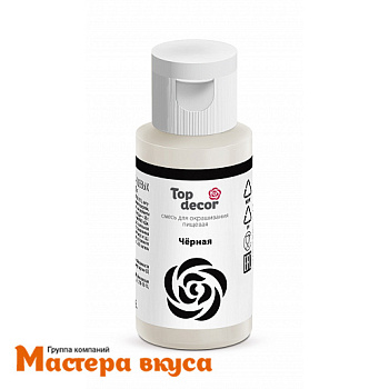Краситель гелевый Top decor мини, ЧЕРНЫЙ, 30гр