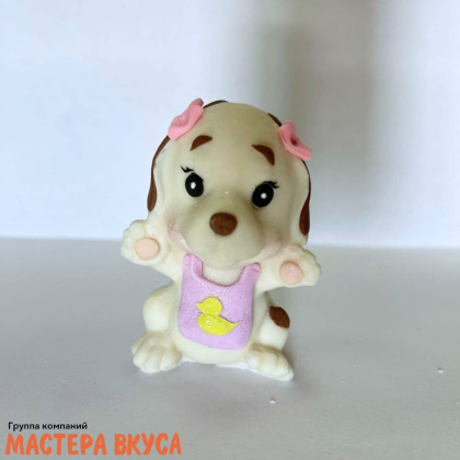 Фигурка из шок. глазури "Собачка. Хочу на ручки", h~7 см