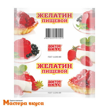 Желатин пищевой "Доктор вкус", 10 гр