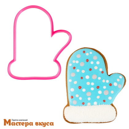 Вырубка пластик  ВАРЕЖКА,  8,5 см