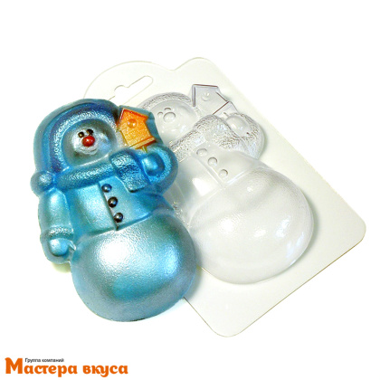 Форма для шоколада пластиковая (НГ) СНЕГОВИЧОК, 100*75*25 мм 