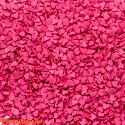 Посыпка СЕРДЕЧКИ Розовые (мини), 75 гр 