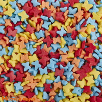 Посыпка БАБОЧКИ Голубые-Красные-Оранжевые-Желтые (мини), 25 гр