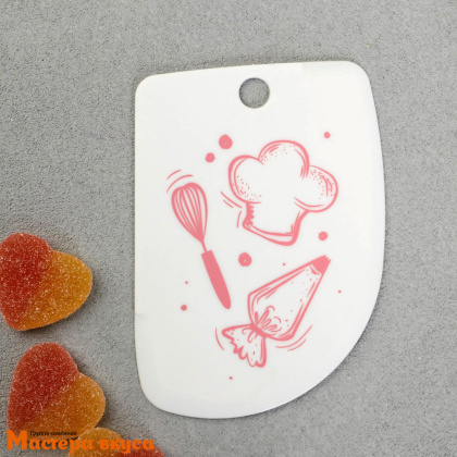 Шпатель-скребок пластиковый  в наборе 3 шт (11*8см/ 11*6см/ 10*7см), "Милый дом"