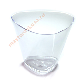 Креманка-стаканчик ТРЕУГОЛЬНИК, 120 мл, 85*65мм h65мм (пластик), Martellato