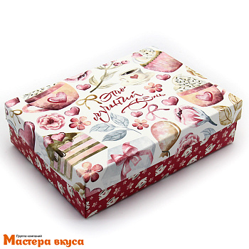 Упаковка для сладостей крышка/дно 210*150*57 мм  (Это лучший день, сладости)