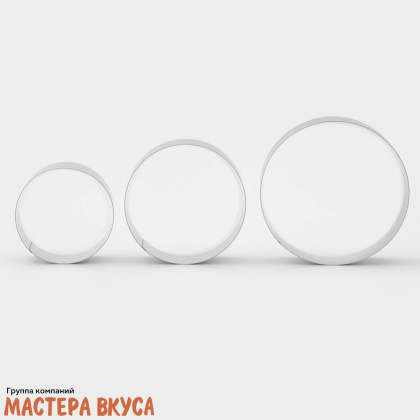 Форма-резак для выпечки и сервировки КРУГ в наборе, 3 шт h-6см d-8/ 10/ 12см, (нерж.сталь)