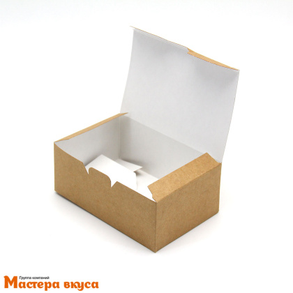 Упаковка на вынос OSQ TABOX 350 без окна, 115*75*45 мм (крафт), Fast Food Box