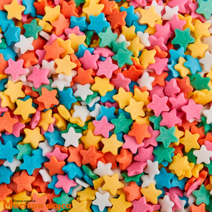 Посыпка ЗВЕЗДЫ разноцветные (мини), 25 гр 
