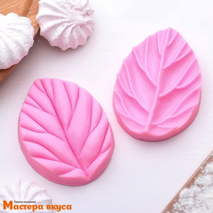 Молд силиконовый, вайнер ЛЕПЕСТОК ВИШНИ 3D (2 части), ~7,5*5,5*2 см