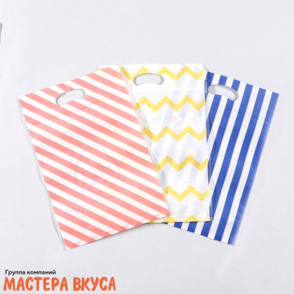 Пакет полиэтиленовый с вырубными ручками 155*220 мм, с ЗИП-замком, "Корейский стиль"