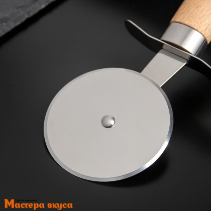 Нож для пиццы и теста "Древо", деревянная ручка, 20,5 см