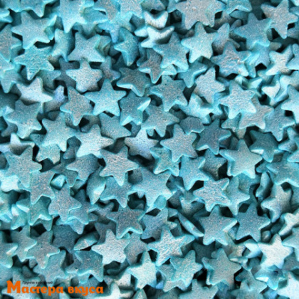 Посыпка ЗВЕЗДЫ голубые перламутровые, 25 гр 