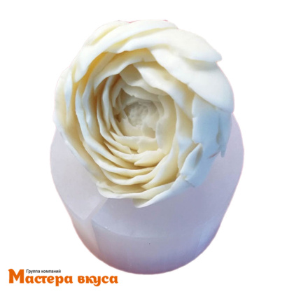 Молд силиконовый  3D РАНУНКУЛЮС ЛЮТИК, изд d~7,1см h~4,4см (шоколад~110гр)