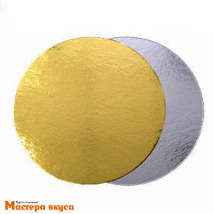 Подложка 0.8 мм, D150 мм золото/серебро