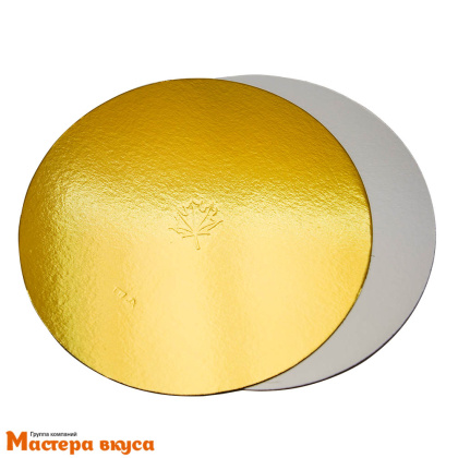 Подложка 1,5 мм, D180 мм золото/белый жемчуг