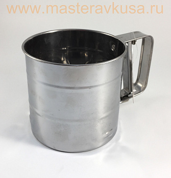 Сито для пудры (муки, какао) механическое, (нерж.сталь) 