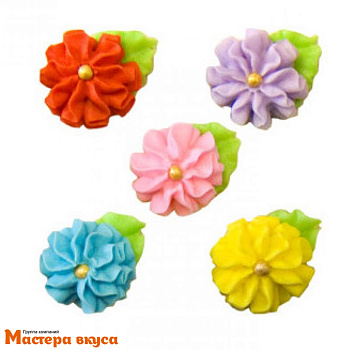 Сахарная фигурка МАРГАРИТКА РАДУГА, Микс упак 5 шт