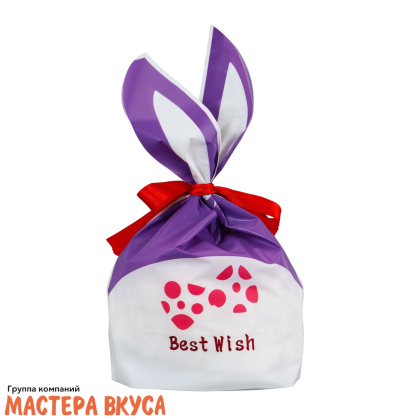 Пакет для сладостей  с завязками-ушками 12*22 см, "Радость"