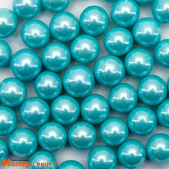 Посыпка Шарики сахарные Жемчуг ГОЛУБОЙ перламутр (10мм), 50 гр