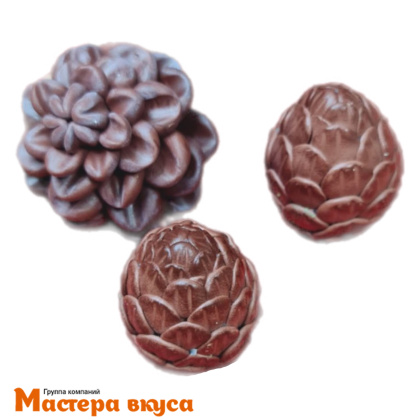 Молд силиконовый  3D ШИШЕЧКИ 2в1, изд 2,9*2,7*3,7 см и 2,7*2,6*3,4 см (шоколад~33гр) 