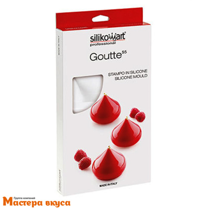 Форма силиконовая Silikomart GOUTE 55 Капли, (Италия)