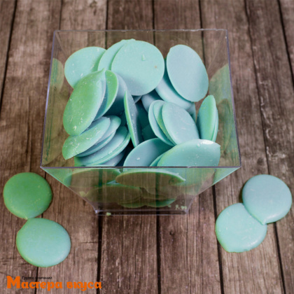 Глазурь Шокомилк со вкусом Ванильно-сливочным голубые дропсы, (коробка 6,5 кг - фасовка 1 кг)