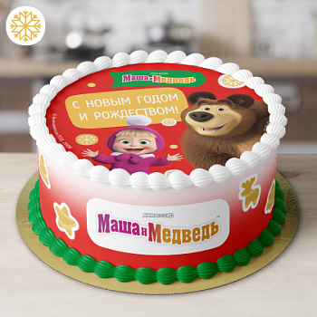 Фотопечать Маша и Медведь, для пряников, № 171