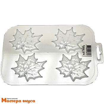 Форма для шоколада пластиковая КЛЕНОВЫЕ ЛИСТЬЯ