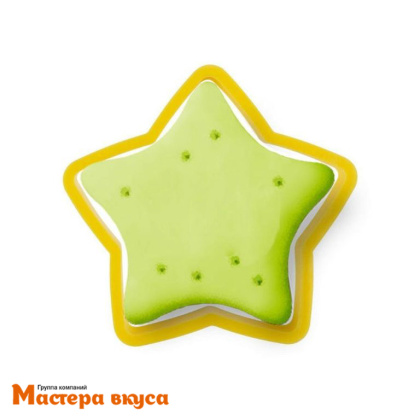 Набор вырубок пластик  ЗВЕЗДОЧКИ, d~12/10/8/6/5/3 см, (набор 6шт)